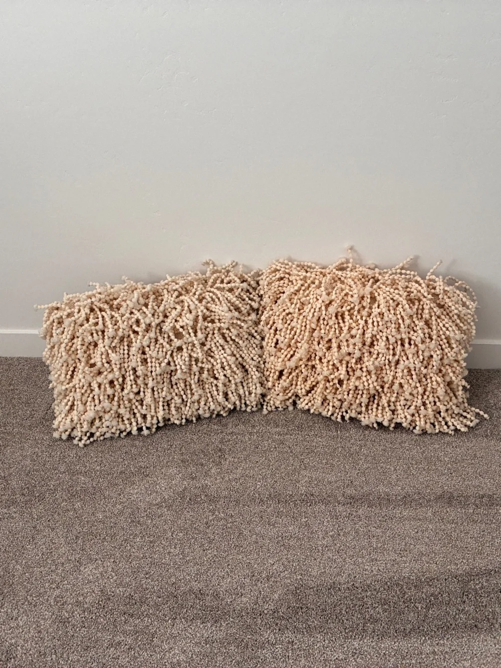 Fun, Shaggy Accent Pillows - Set of Two
